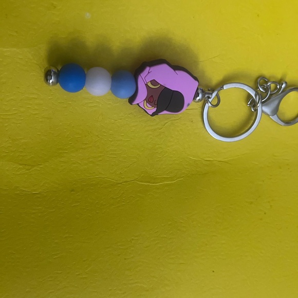 Pink and Blue Keychain Accessory - Picture 2 of 8